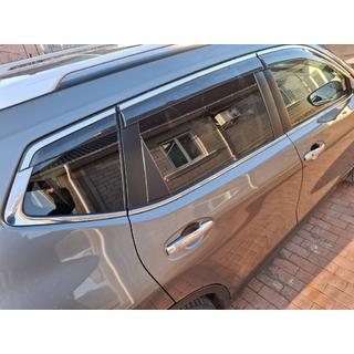 Deflectores de ventana con moldura cromada Niken Luxury (6 uds) foto 2