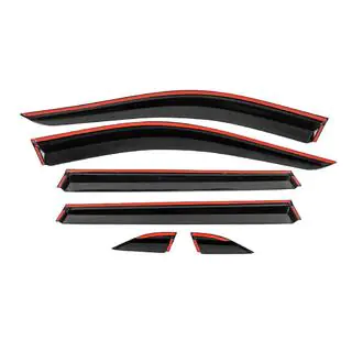 Deflectores de ventana con moldura cromada Niken Luxury (6 uds) foto 4