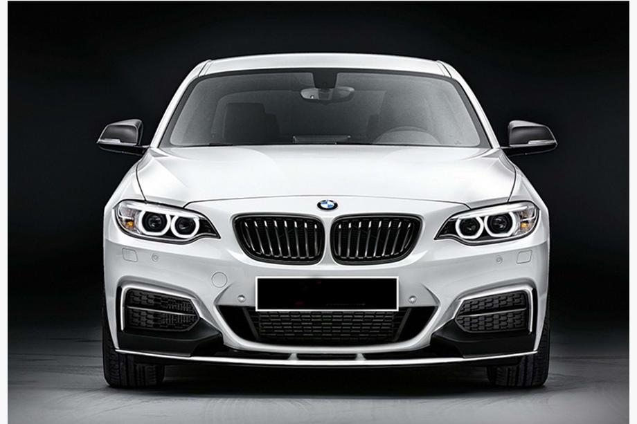 BMW 2 Series F22/F23 2014-2021 Splitter delantero DPT V-2 (Para M Performance, Negro Brillante) Foto 2