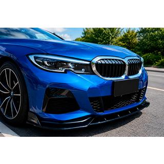 Lip delantero DPT V-2 (Para M Technic, Negro Brillante) BMW 3 Series G20/G21 2018- foto 1