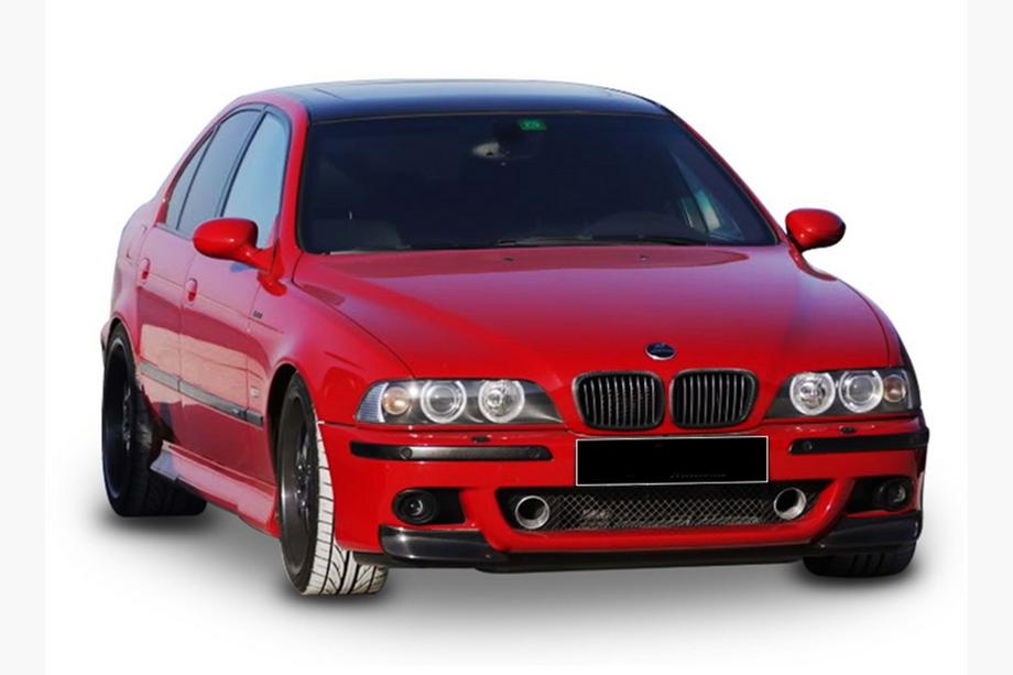 BMW 5 Series E39 1996-2003 Splitter delantero DPT (para M5, negro brillo) Foto 1