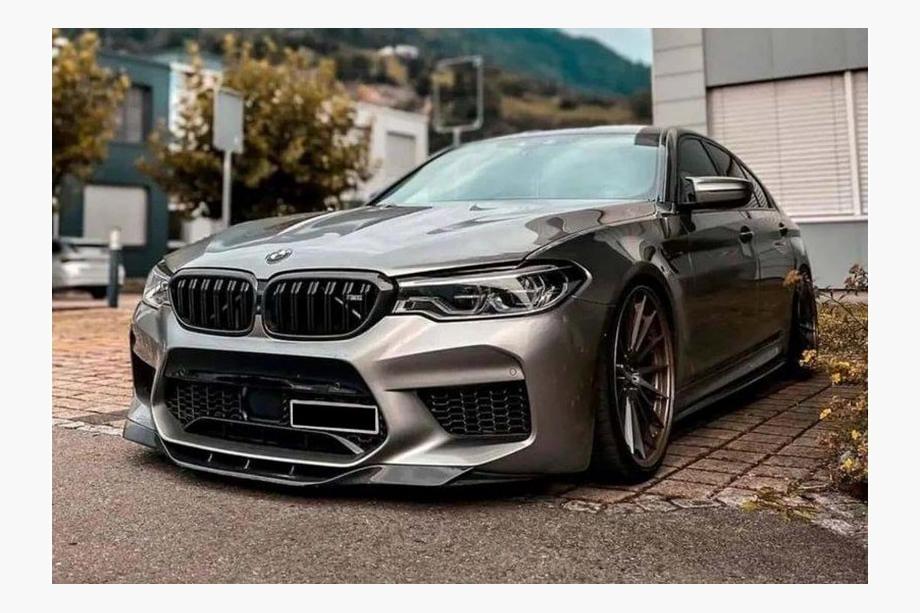 BMW Serie 5 G30/G31 2017–2023 Lip delantero DPT (Para M5, 2017-2020, Negro Brillante) Foto 3