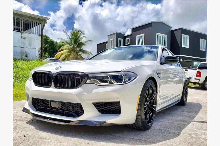 BMW Serie 5 G30/G31 2017–2023 Lip delantero DPT (Para M5, 2017-2020, Negro Brillante) Foto 4