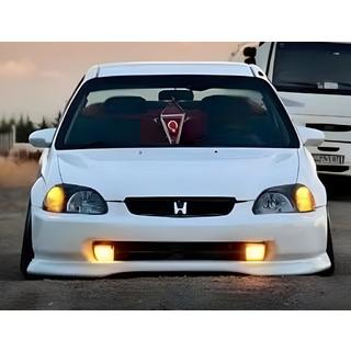 Lip delantero DPT V-1 (Negro Brillante) Honda Civic 1995-2001