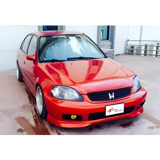 Lip delantero DPT V-2 (Negro Brillante) Honda Civic 1995-2001 foto 2