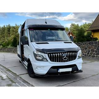 Lip delantero DPT (Negro Brillante) Mercedes Sprinter W906 2006–2018 foto 3
