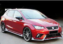 Seat Ibiza 2010-2017 Lip delantero DPT V-2 (Negro Brillante) foto 2
