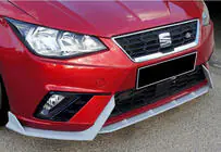 Seat Ibiza 2010-2017 Lip delantero DPT V-2 (Negro Brillante) foto 1