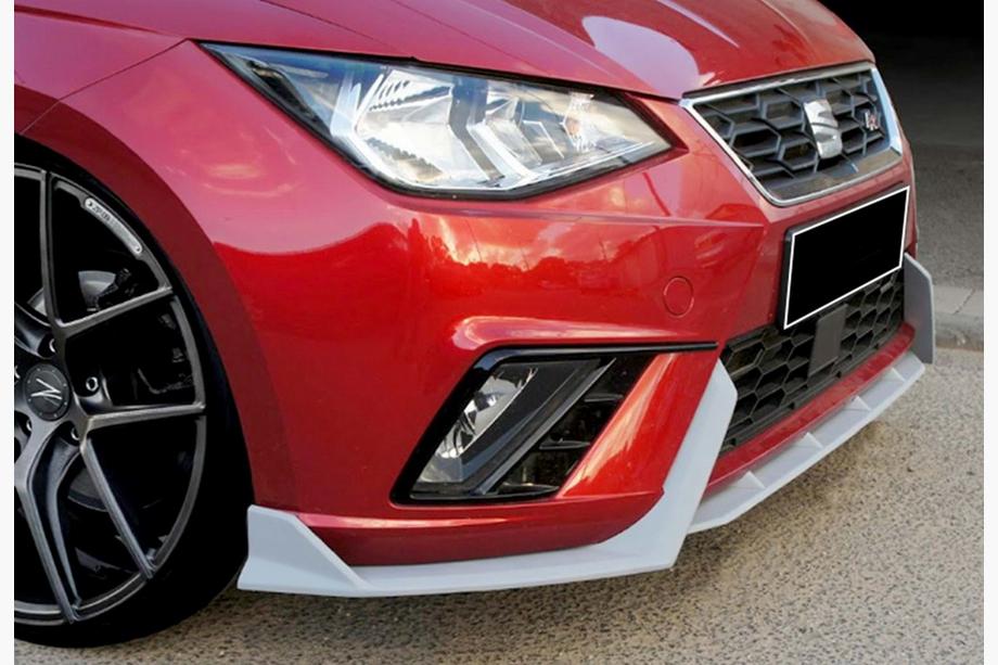 Seat Ibiza 2010-2017 Lip delantero DPT V-2 (Negro Brillante) Foto 11