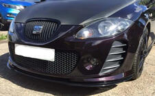 Seat Leon 2005-2012 Splitter delantero DPT (para Cupra, negro brillante) foto 2