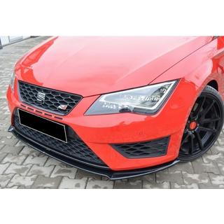 Splitter delantero DPT (Cupra, 2013-2016, Negro Brillante) Seat Leon 2013-2020 foto 1