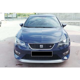 Lip delantero DPT V-2 (2013-2016, Negro Brillante) Seat Leon 2013-2020 foto 1