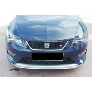 Lip delantero DPT V-2 (2013-2016, Negro Brillante) Seat Leon 2013-2020 foto 3