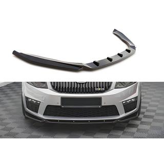 Lip delantero DPT V-2 (para RS, 2013-2017, negro brillante) Skoda Octavia III A7 2013-2019 foto 1