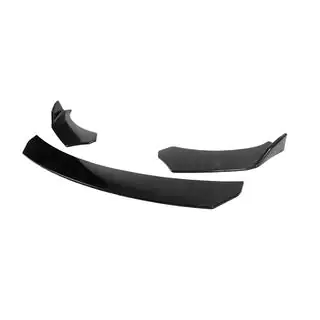 Splitter delantero universal DPT V-4 (ABS, negro brillante) foto 2
