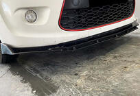 Splitter delantero universal DPT V-5 (ABS, negro brillo) foto 10