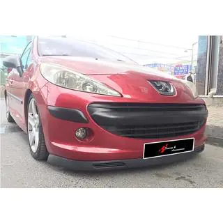Splitter delantero universal DPT V-8 (ABS, negro brillo) foto 1