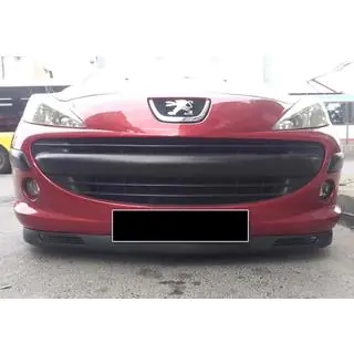 Splitter delantero universal DPT V-8 (ABS, negro brillo) foto 4