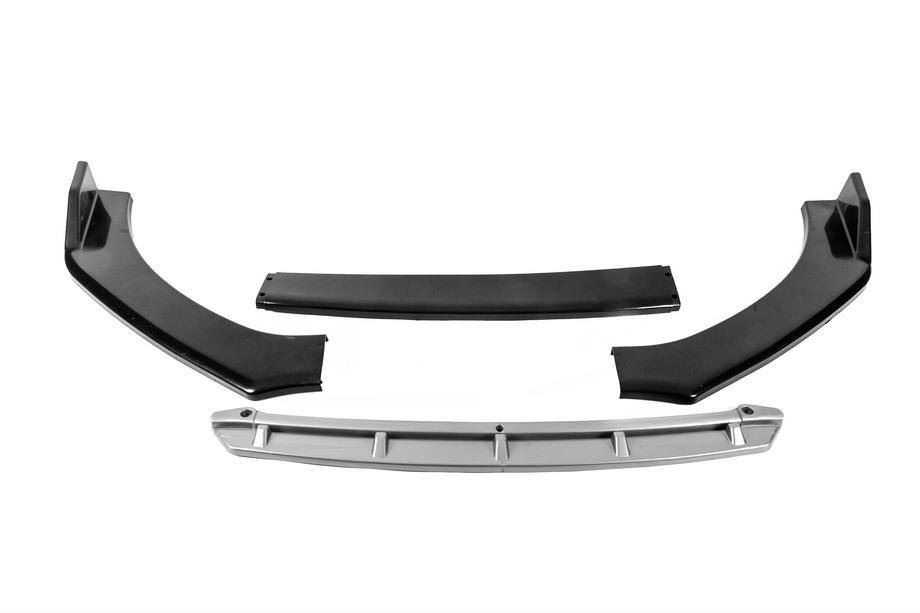 Splitter delantero universal DPT Black V-2 (ABS, negro brillante/gris) Foto 4