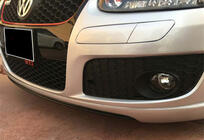 Volkswagen Golf 5 2003-2009 Lip delantero DPT V-2 (para GTI, Negro Brillante) foto 2