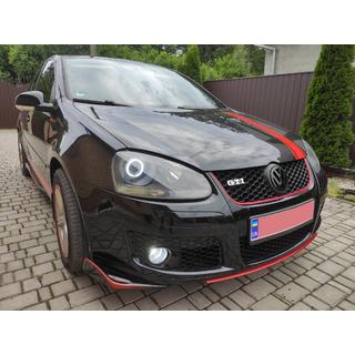 Lip delantero DPT V-2 (para GTI, Negro Brillante) Volkswagen Golf 5 2003-2009 foto 4