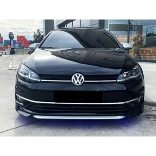 Lip delantero DPT V-1 (para parachoques original, 2017-2019, imprimado para pintar) Volkswagen Golf 7/E-Golf 2012-2020 foto 2