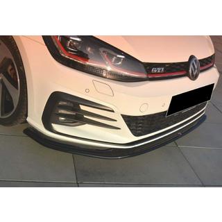 Splitter delantero DPT V-2 (para GTI, 2017-2019, negro brillo) Volkswagen Golf 7/E-Golf 2012-2020 foto 3