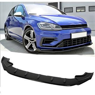 Splitter delantero DPT V-4 (para R / R-Line HB, 2017-2019, negro brillo) Volkswagen Golf 7/E-Golf 2012-2020 foto 1