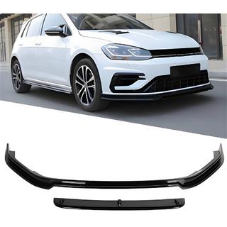 Splitter delantero DPT V-5 (para R / R-Line HB, 2017-2019, negro brillo) Volkswagen Golf 7/E-Golf 2012-2020
