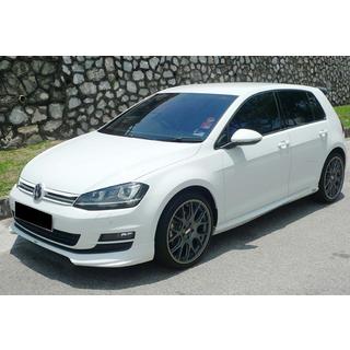 Lip delantero DPT V-5 (para parachoques original, 2012-2017, negro brillo) Volkswagen Golf 7/E-Golf 2012-2020 foto 2