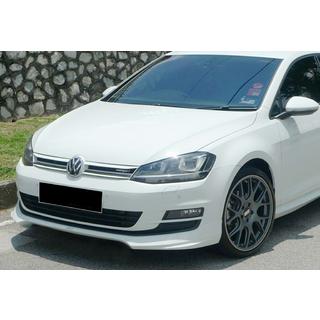 Lip delantero DPT V-5 (para parachoques original, 2012-2017, negro brillo) Volkswagen Golf 7/E-Golf 2012-2020 foto 1