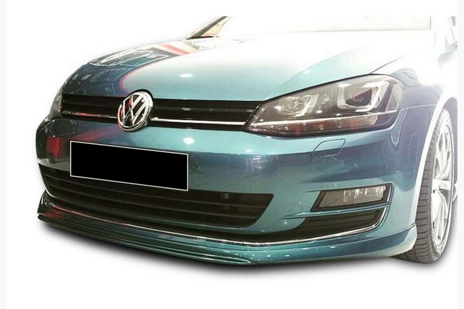 Volkswagen Golf 7/E-Golf 2012-2020 Lip delantero DPT V-2 (para parachoques original, 2012-2017, negro brillo) Foto 2
