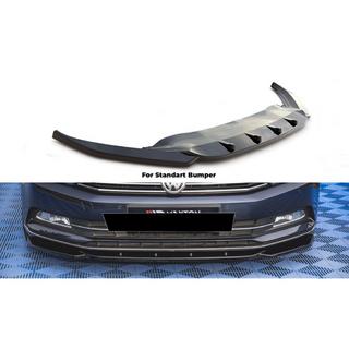 Lip spoiler delantero DPT V-1 (2015-2019 EU, negro brillo) Volkswagen Passat B8 2015-2023 foto 1