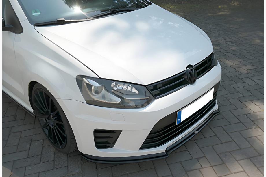 Volkswagen Polo 2010-2017 Lip delantero DPT V-1 (Negro Brillante) Foto 1