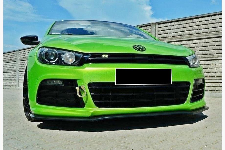 Volkswagen Scirocco 2008-2017 Lip spoiler delantero DPT V1 (2008-2013, negro brillo) Foto 2
