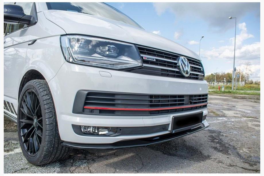 Volkswagen T5 2010-2015 Lip delantero DPT (Negro Brillante) Image