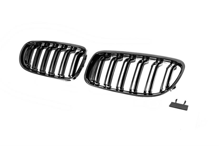 BMW 3 Series E90/E91 2005-2011 Riñoneras M-Look (2008-2011, Negro Brillante) Foto 4