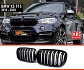 BMW X5 F15 2013-2018 Riñones M-Look (Negro Brillante) foto 3
