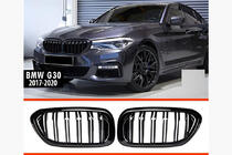 BMW Serie 5 G30/G31 2017–2023 Riñoneras M-Look (2017-2020, Negro Brillante) foto 4