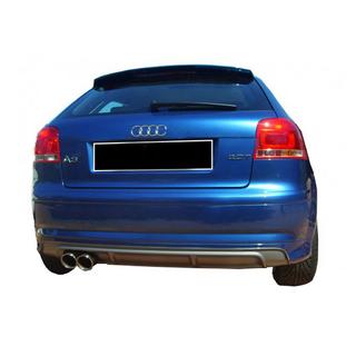 Difusor Trasero DPT (2005-2008, Coupe, Negro Brillante) Audi A3 2003-2012 foto 2