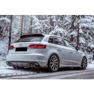 Difusor Trasero DPT V-1 (2012-2016, HB, Negro Brillante) Audi A3 2012-2020 foto 1
