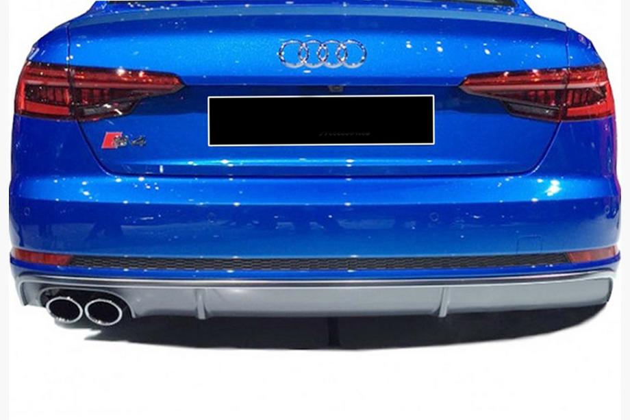 Audi A4 B9 2015-2024 Difusor trasero DPT (2015-2019, negro brillo) Foto 2