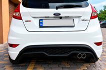 Ford Fiesta 2008-2017 Difusor trasero DPT V-3 (HB, negro mate) foto 1