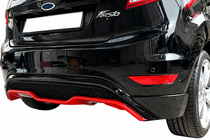 Ford Fiesta 2008-2017 Difusor trasero DPT V-3 (HB, negro mate) foto 3