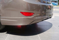 Hyundai Accent 2011-2017 Difusor Trasero DPT (Negro Brillante) foto 2