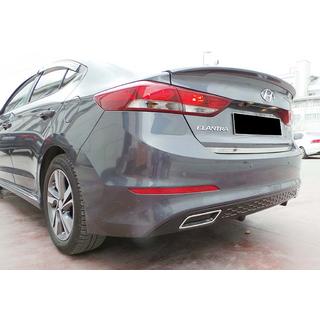Difusor Trasero DPT V-2 (Negro Brillante) Hyundai Elantra (AD) 2015-2020