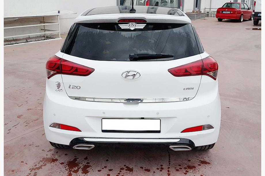 Hyundai I-20 2014-2020 Difusor Trasero DPT (2014-2018, Negro Brillante) Image
