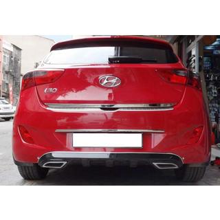Difusor Trasero DPT V-1 (Negro Brillante) Hyundai I-30 2012-2017 foto 1
