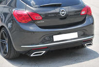 Opel Astra J 2009-2015 Difusor Trasero DPT V1 (2012-2015, HB, Negro Brillante) foto 3