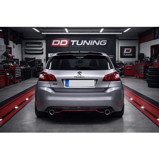 Difusor Trasero DPT (HB, Negro Brillante) Peugeot 308 2014-2021 foto 1